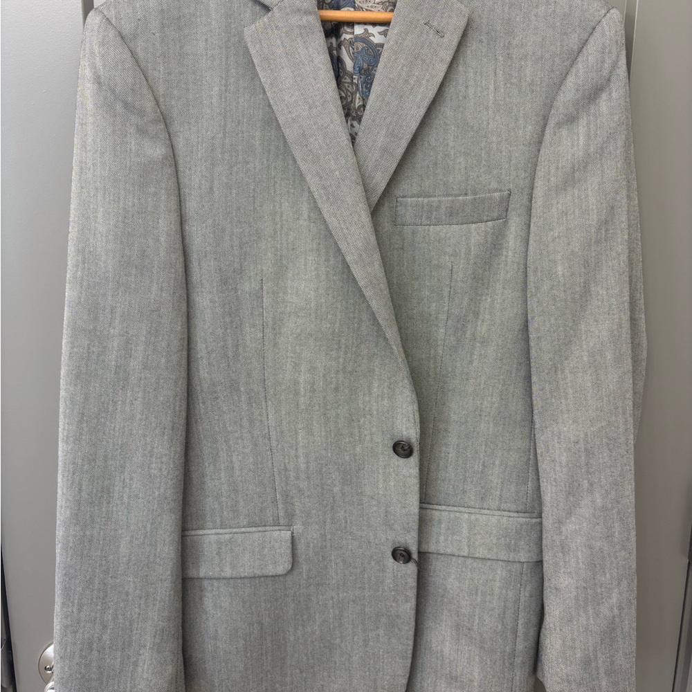 Lauren Ralph Lauren Gray-Brown Men's Blazer 42L